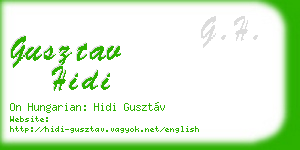 gusztav hidi business card